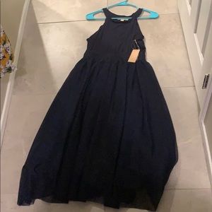 New with tags navy blue Mindi dress